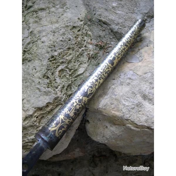 EXCEPTIONNEL CANON de pistolet 18 iem � silex.