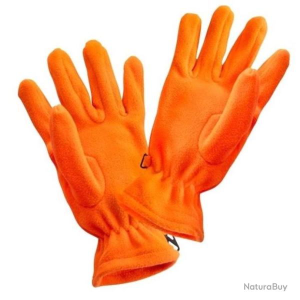 Gants polaires orange fluo PERCUSSION