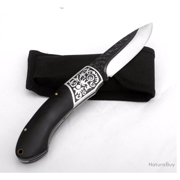 couteau de chasse KKWOLF couteaux pliants tactiques - LIVRAISON GRATUITE !!