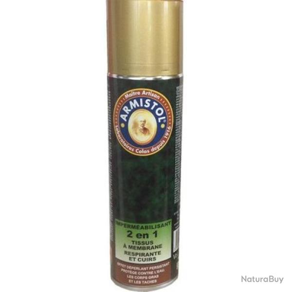 Arosol impermabilisant 2 en 1 Armistol cuir et tissus - 150 ml