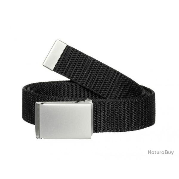 Ceinture boucle metal noire Largeur 3.2cm Longueur 130cm Marque MFH