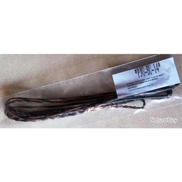 Corde Flamande FAST FLIGHT OAK RIDGE 62"  - 16 brins - Noir-Brun