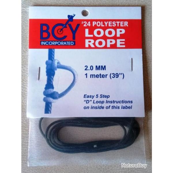 CORDELETTE � D-LOOP - 1m - NOIR