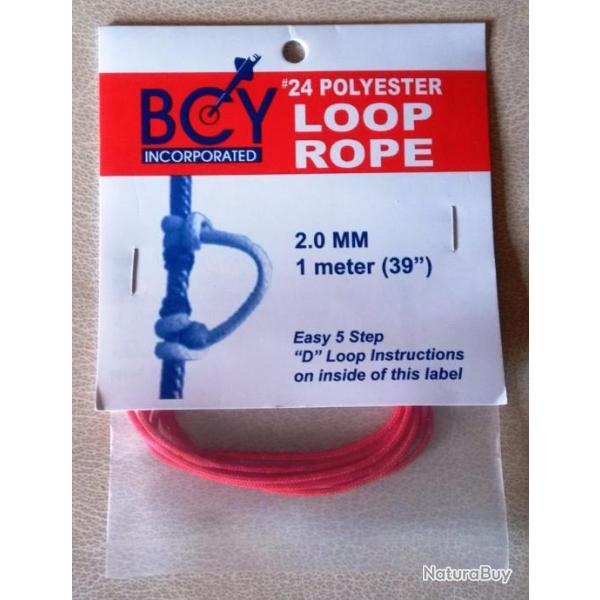 CORDELETTE � D-LOOP - 1m - ROUGE