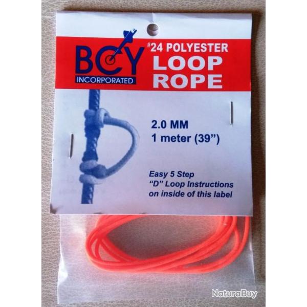 CORDELETTE � D-LOOP - 1m - ORANGE FLUO
