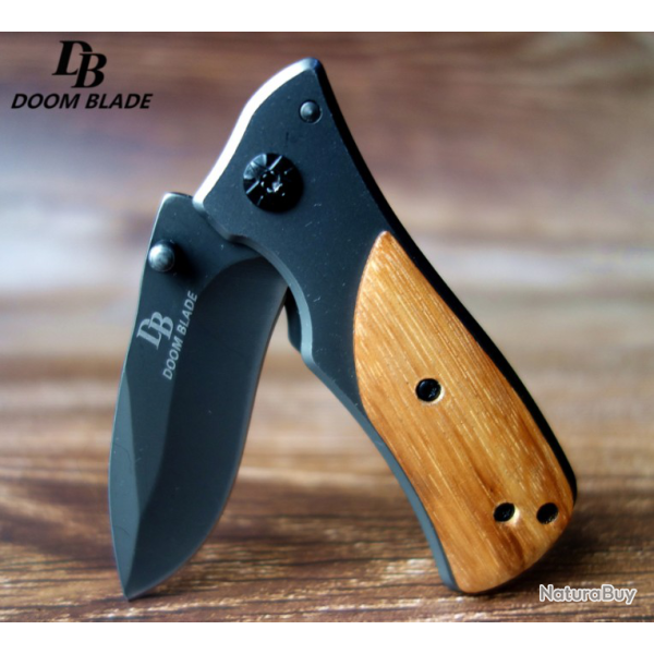 57HRC pliant couteau tactique acier bois Combat Portable - LIVRAISON GRATUITE !!