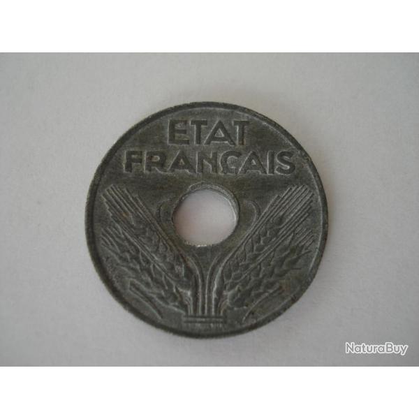 PIECE DE 20 CENTIMES ETAT FRANCAIS 1943