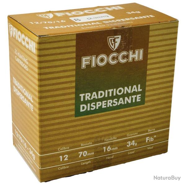 Cartouches Fiocchi Traditional dispersante 34 BG cal 12-Plomb 7