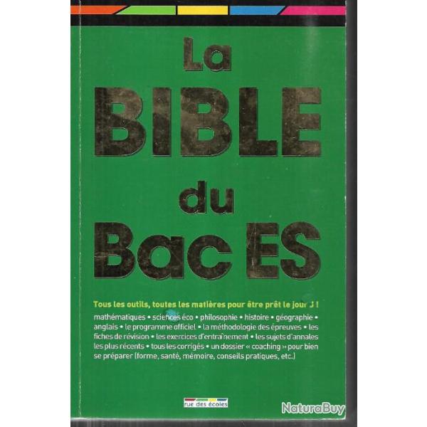 la bible du bac es