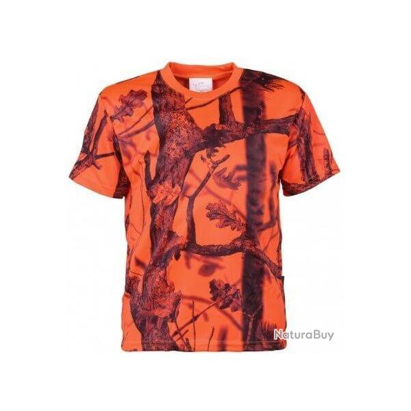 Tee shirt enfant camouflage orange GhostCamo PERCUSSION