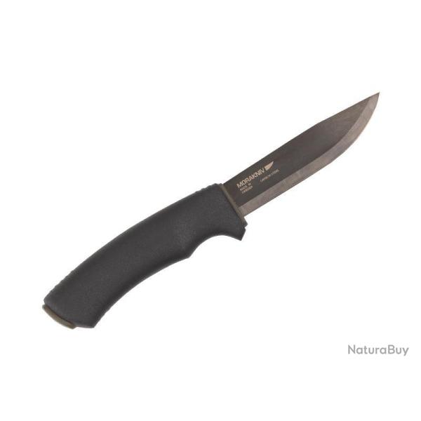 POIGNARD MORA BUSHCRAFT SURVIVAL NOIR CARBONE