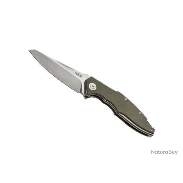 COUTEAU MKM RAUT BY VIPER TITANIUM/G10 VERT FR.FLIPPER