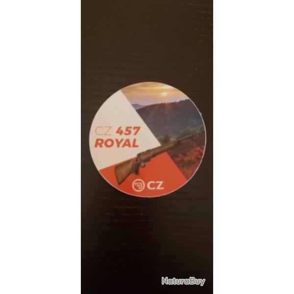 Magnifique autocollant CZ 457 ROYAL