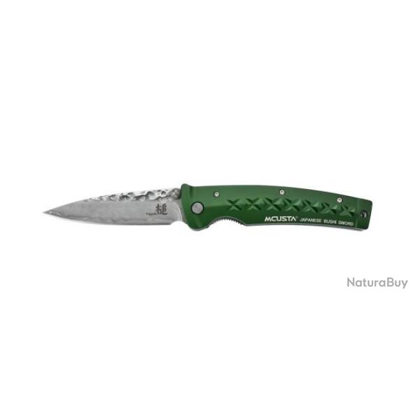 Couteau pliant Mcusta Tsuchi vert Damas