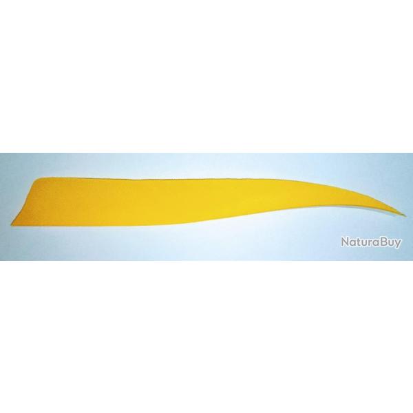 PLUME SHIELD - 5" - RW -DROITE-JAUNE (par 6)