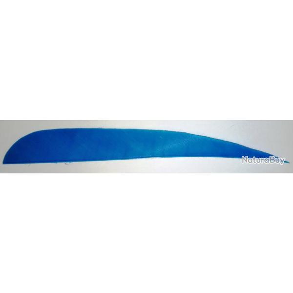 PLUME PARABOLIQUE - 5" - RW -DROITE-BLEU (par 6)