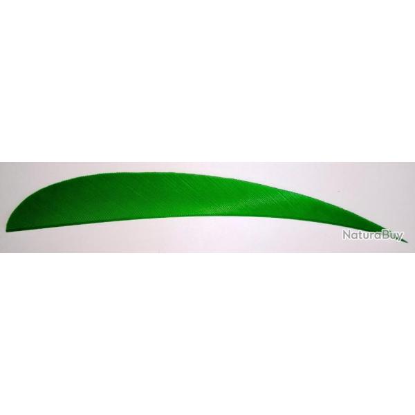 PLUME PARABOLIQUE - 5" - RW -DROITE-VERT (par 6)
