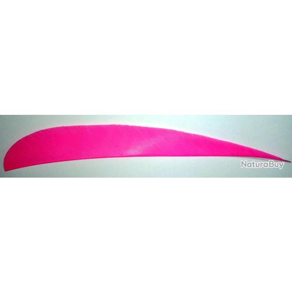 PLUME PARABOLIQUE - 5" - RW -DROITE-ROSE FLUO (par 6)