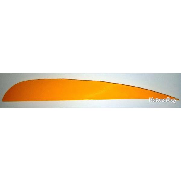 PLUME PARABOLIQUE - 5" - RW -DROITE-JAUNE (par 6)