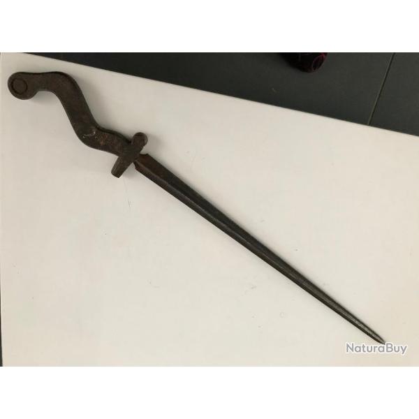 Bayonette 1797 modifi�e en dague de chasse,