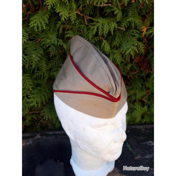 GARRISON CAP BEIGE US MODELE ARTILLERIE TAILLE 6 1/2