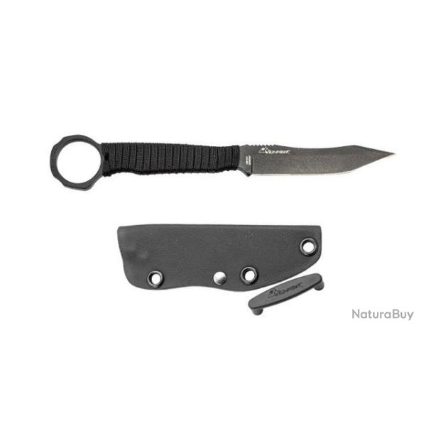 couteau tactique Wildsteer Scorpion manche Paracorde noir