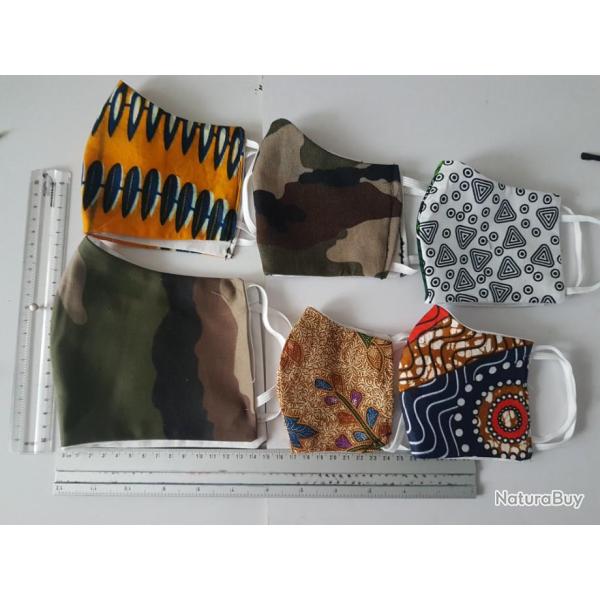 CORO1M- LOT DE 6 MASQUES DE PROTECTION POUR FAMILLE- NEUF