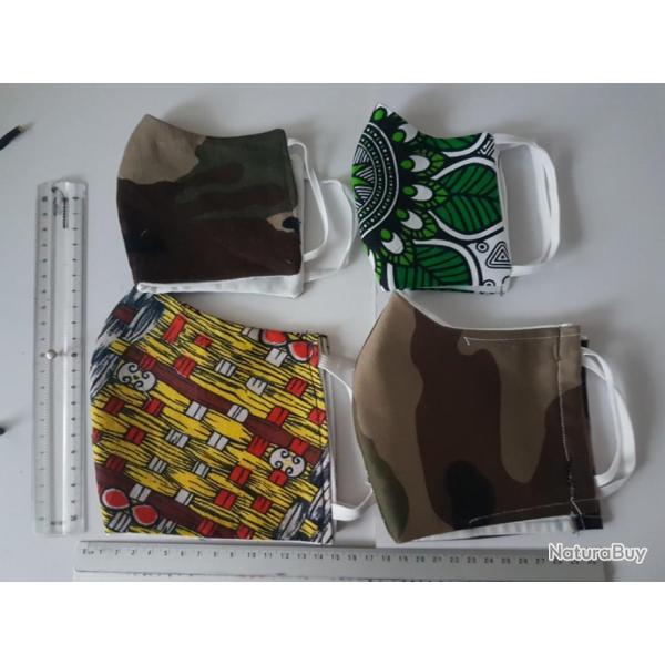CORO7M- LOT DE 4 MASQUES DE PROTECTION POUR FAMILLE- NEUF