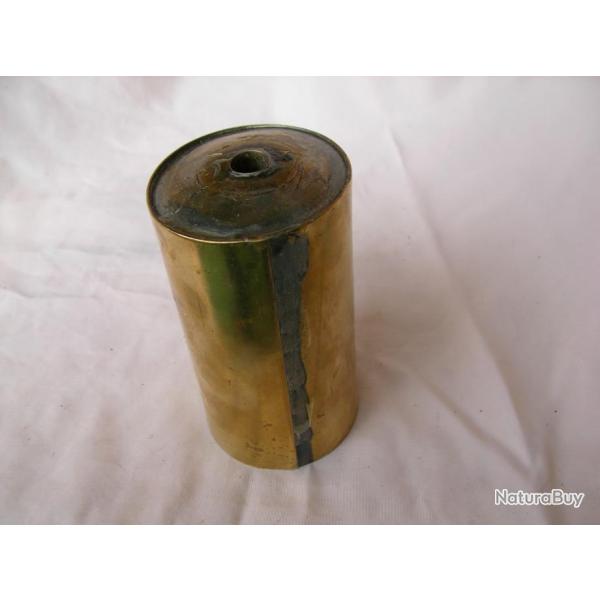 WW1 ARTISANAT DE TRANCH�ES TYPE CONTENANT POUR BR�LEUR 9.2 CM DE HAUTEUR
