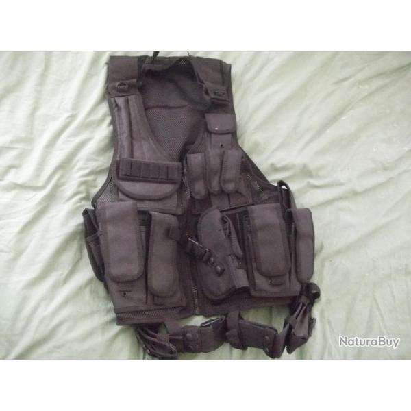 gilet tactical  noir