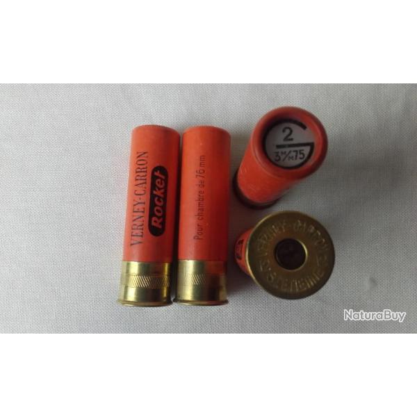 une magnifique cartouche de collection VERNEY CARRON (ROCKET) orange (magnum cal 12)