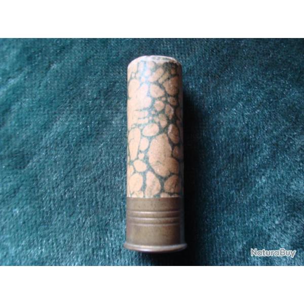 1 cartouche manufrance  cal.16 marbr�e  balle MF sertissage demi rond  bon �tat