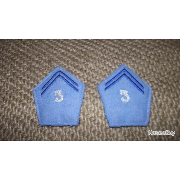 insignes pattes de col du materiel