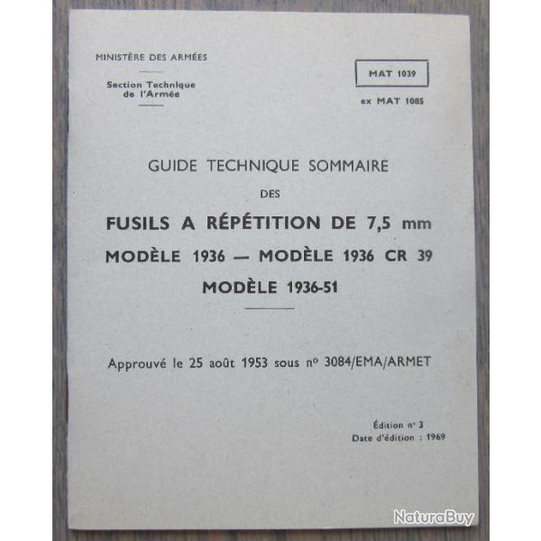 GUIDE TECHNIQUE MAS 36 ET SUIVANTS ( MAT 1039 )