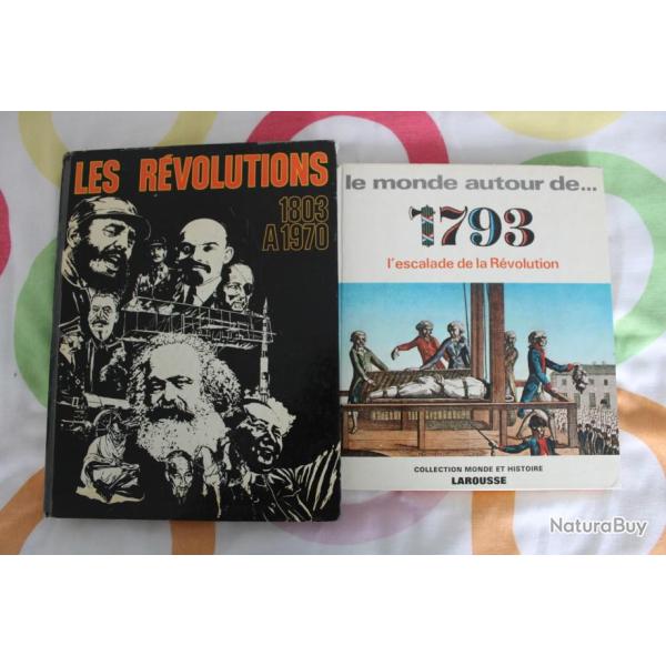 Lot 2 ouvrages sur r�volutions