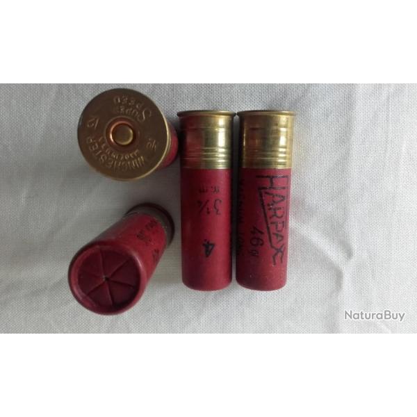 une cartouche de collection WINCHESTER HARPAX douille carton (magnum cal 12)