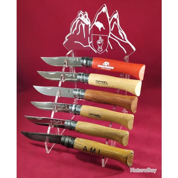 Pr�sentoir plexi sp�cial Opinel r�f�rence C6SJM