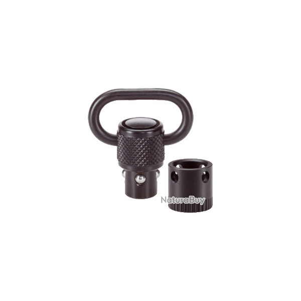 ANNEAU DE GRENADI�RE + DOUILLE � 9,5 x 1 / 23 mm, noire , avec douille de fixation pour bois