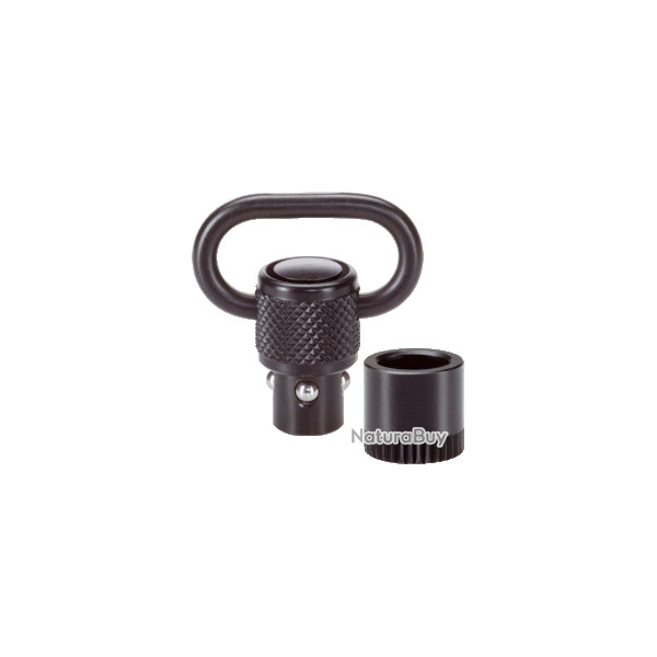 ANNEAU DE GRENADI�RE + DOUILLE � 9,5 x 1 / 23 mm, noire , + douille defixation pour bois, rotativ