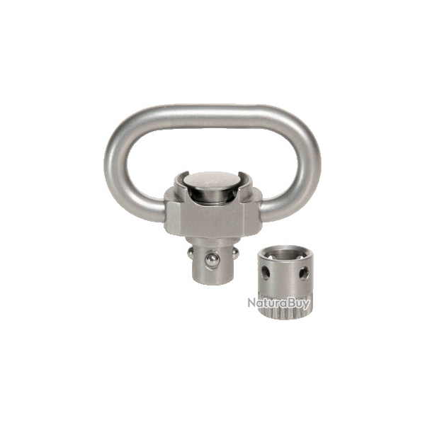 ANNEAU DE GRENADI�RE + DOUILLE "SLIM" � 6 x 1 / 23 mm, brillant, avec douille de fixation pour bois