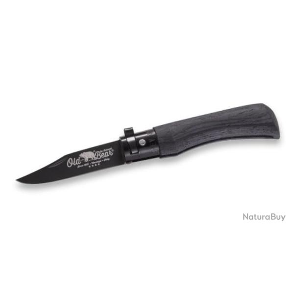 Old Bear Total Black 311.XS couteau pliant manche de 9cm virole noire
