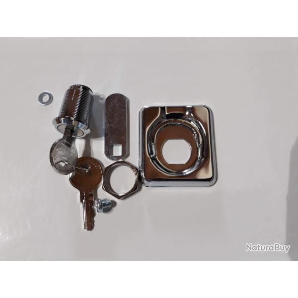 Fermeture inox tournante avec serrure