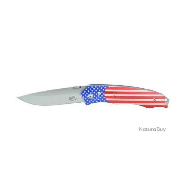 Couteau pliant drapeau USA  lame de 8.5 cm
