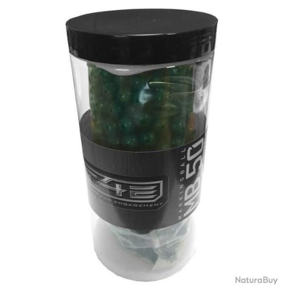 Pot de 500 Billes de peinture verte  Cal. 50