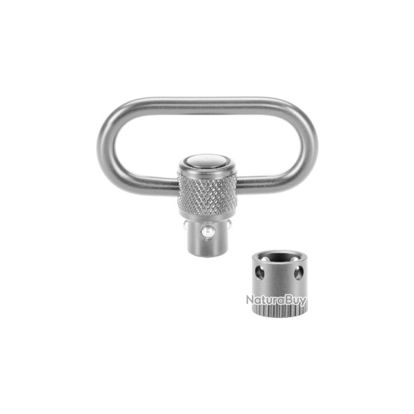 ANNEAU DE GRENADI�RE + DOUILLE � 9,5 x 1 / 40 mm, brillant, avec douille de fixation pour bois
