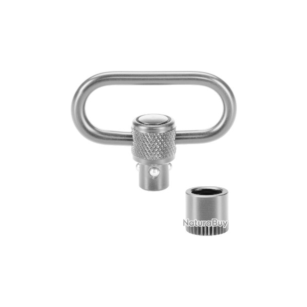 ANNEAU DE GRENADI�RE + DOUILLE � 9,5 x 1 / 40 mm, brillant, + douille defixation pour bois, rotativ