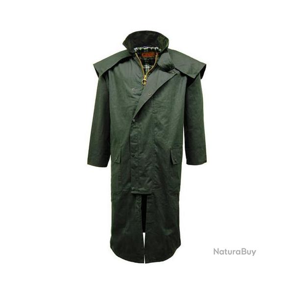 Manteau Stockman Huil Cape long Vert