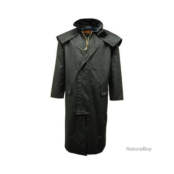 Manteau Stockman Huil Cape long noire