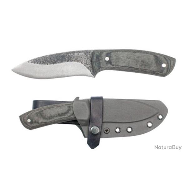 Couteau Bushcraft Condor Talon Lame Acier Carbone 1095 Manche Micarta Etui Kydex CTK80445HC