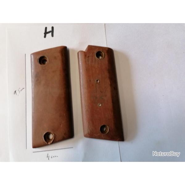 Plaquettes pour r�volver ou pistolet (H)